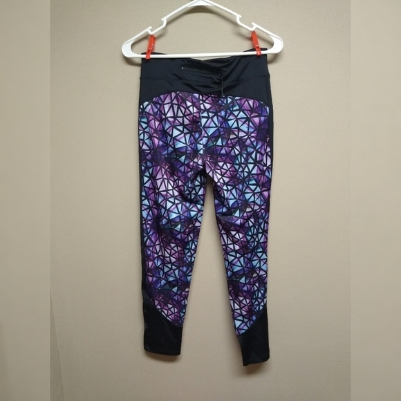 Covergirl Active Leggings stained glass mosaic pattern size M - Picture 5 of 10